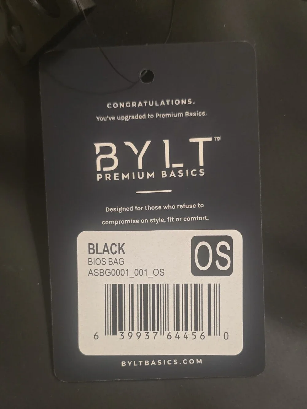 NWT BYLT Bios Black Roll-Top Dry Bag Waterproof